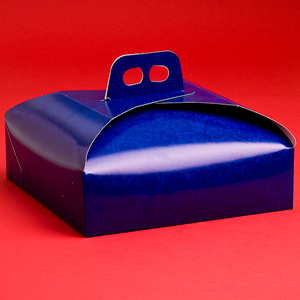 34871. Коробка д/тортов 33х33 темно-синяя (короб 100 шт.)