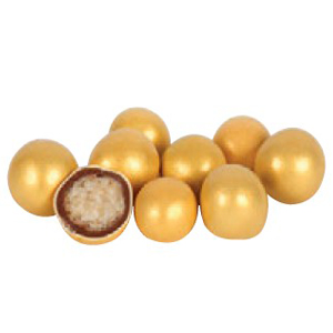 K070311. Украшение шоколадное СФЕРА золото (пакет 1.5 кг.)
