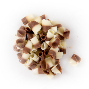 D42154. Украшение шоколадное Кудри бело-молочные (короб 4 кг.)