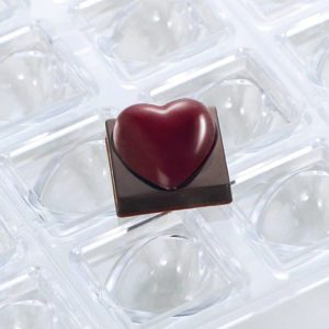 MA1062M. Форма для шоколадных конфет ПРАЛИНЕ биение сердца ( 1 шт.)